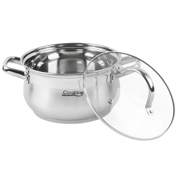 Semioala cu capac Cooking by Heinner Amira, inox, 24x13.5 cm, 6.1L