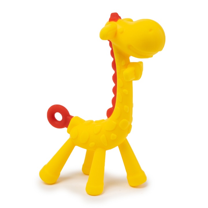 Nurio Red Mane zsiráf szilikon fogászati játék
