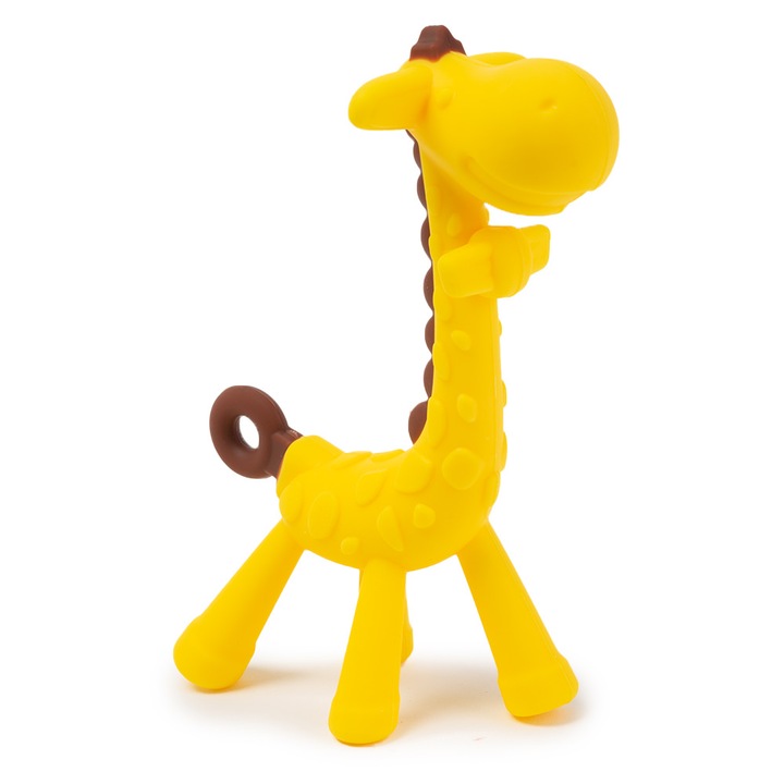 Nurio barna sörényes zsiráf szilikon rágóka