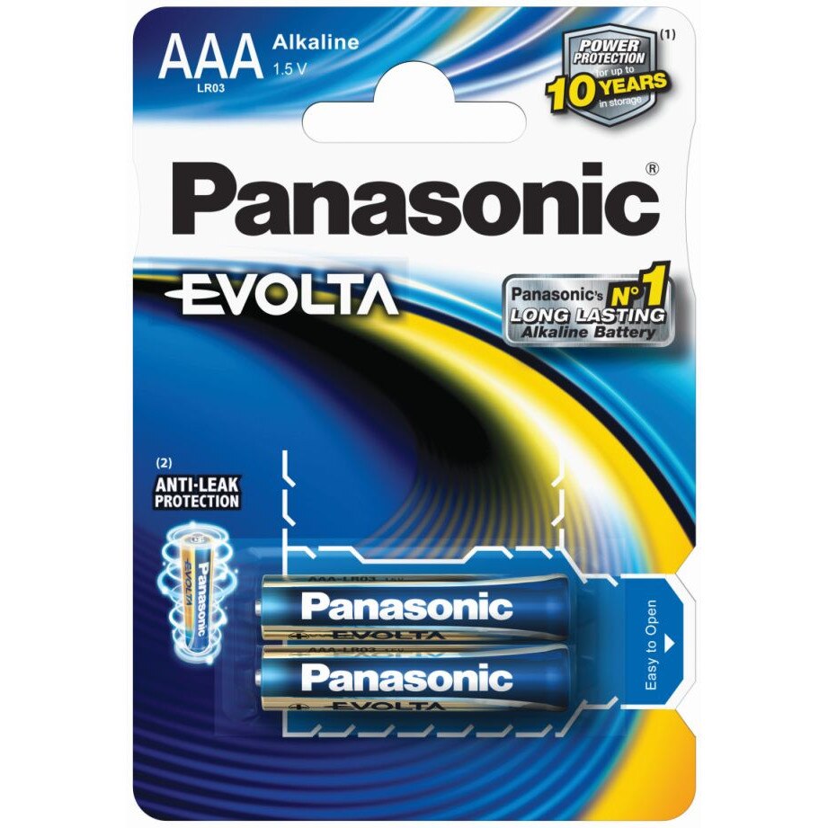 Baterii Panasonic Alkaline Evolta LR03EGE/2BP, blister 2 buc