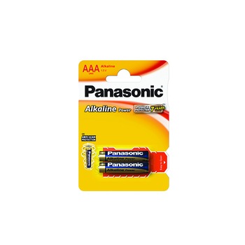 Baterii Panasonic Alkaline Power LR03APB/2BP, blister 2 bucati Baterii Panasonic Alkaline Power LR03APB/2BP, blister 2 bucati