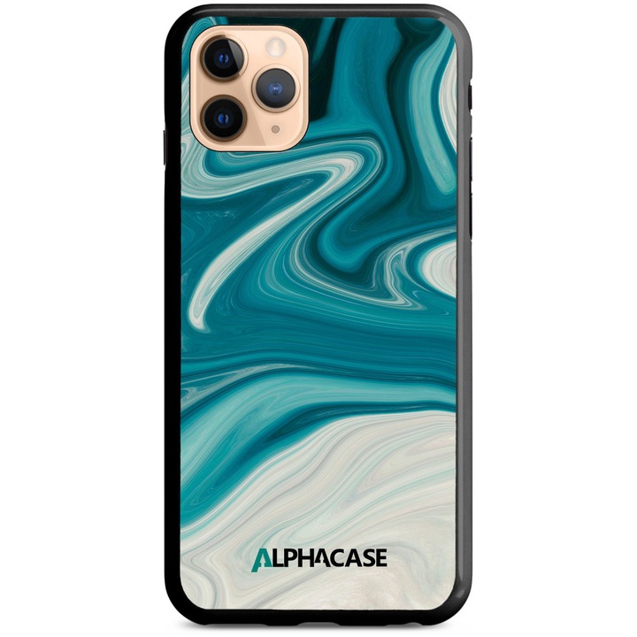 Husa de Protectie, Compatibila Apple iPhone 11 PRO, ALPHACASE, AntiShock, HardCase, Marble Series 017