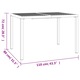 Masa de gradina vidaXL, antracit, 110x80x72 cm, otel, 15.95 kg