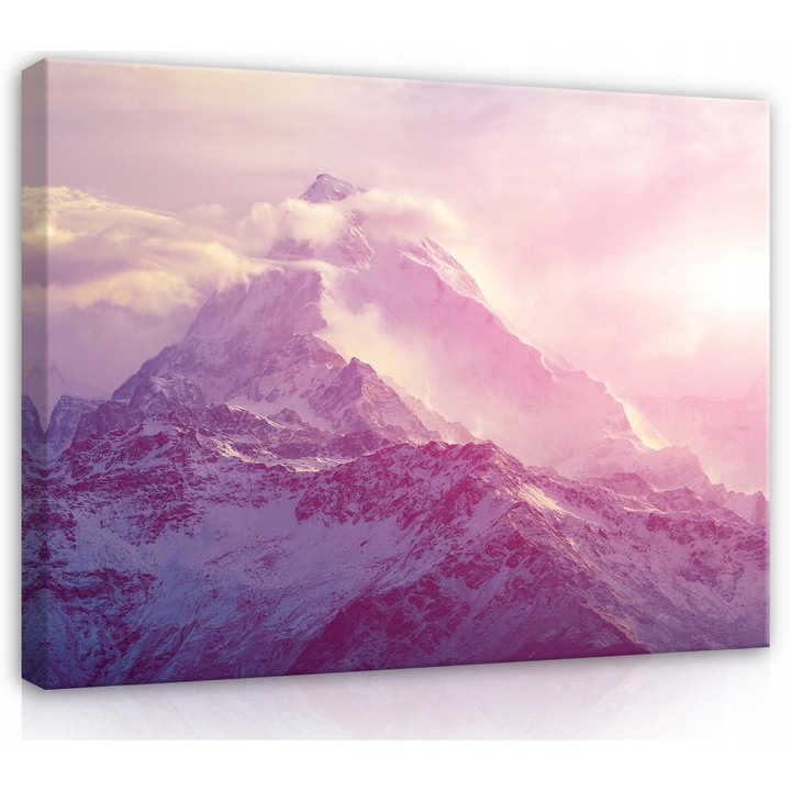 Tablou Canvas Muntii Peisaj Natura 60x40 cm, Modern, Design, Pentru Living Dormitor Camera De Zi, Creative Decor