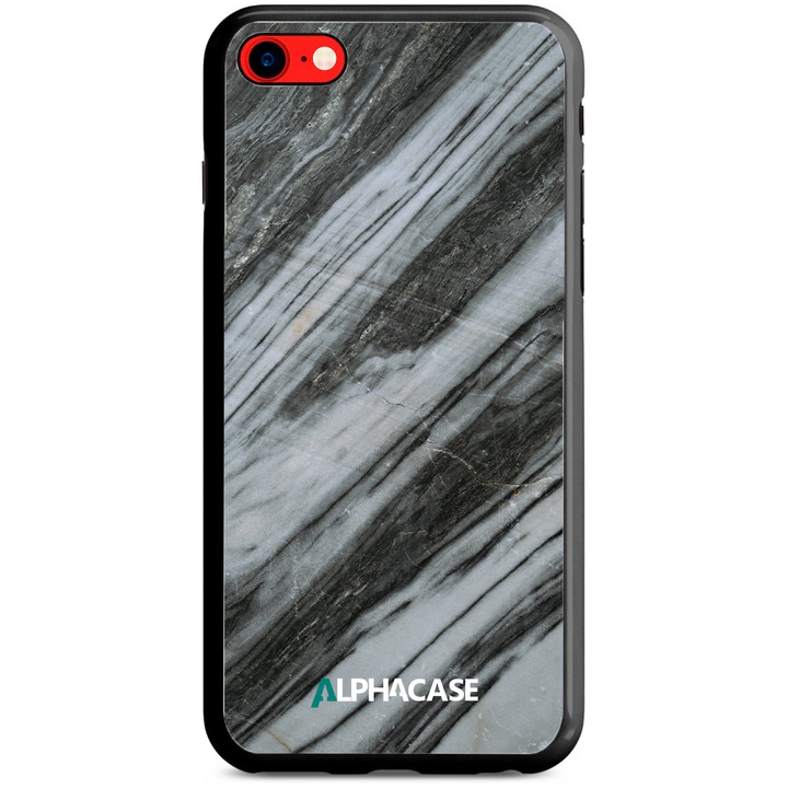 Husa de Protectie, Compatibila Apple iPhone 7/8/SE 2020/2022, ALPHACASE, AntiShock, HardCase, Marble Series 024