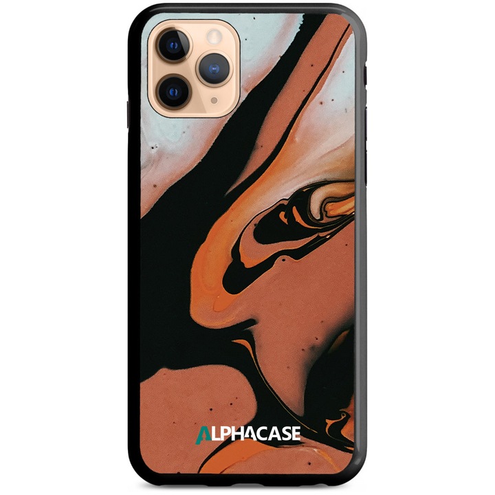 Husa de Protectie, Compatibila Apple iPhone 11 PRO, ALPHACASE, AntiShock, HardCase, Marble Series 025