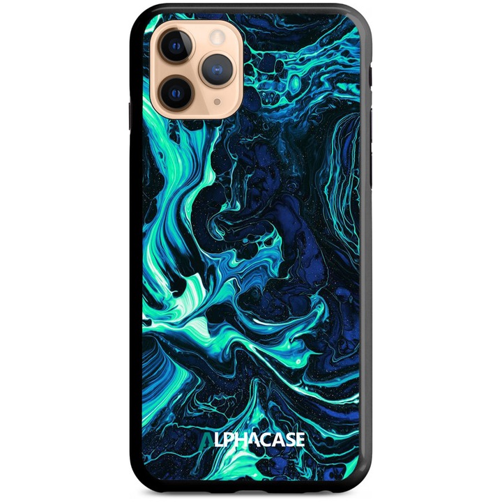 Husa de Protectie, Compatibila Apple iPhone 11 PRO, ALPHACASE, AntiShock, HardCase, Marble Series 001