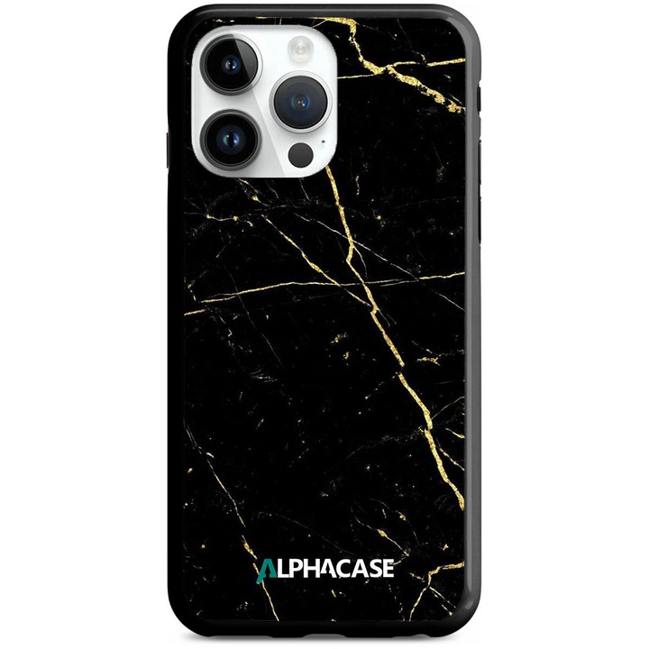 Husa de Protectie, Compatibila Apple iPhone 14 PRO, ALPHACASE, AntiShock, HardCase, Marble Series 029