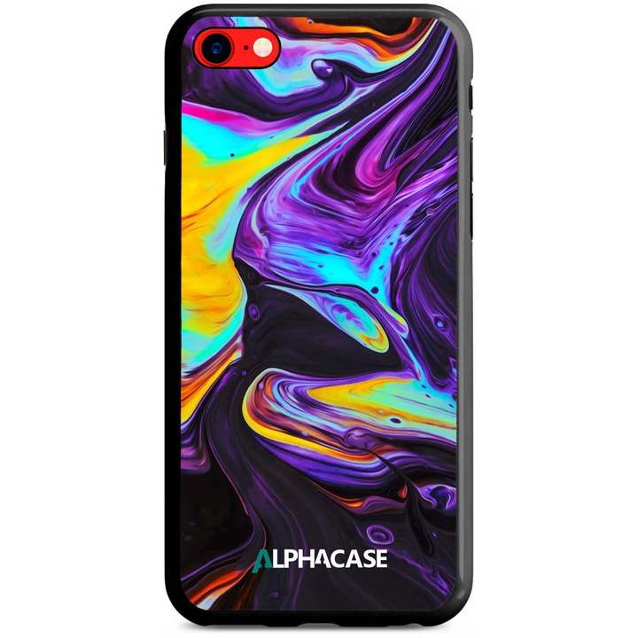 Husa de Protectie, Compatibila Apple iPhone 7/8/SE 2020/2022, ALPHACASE, AntiShock, HardCase, Marble Series 002