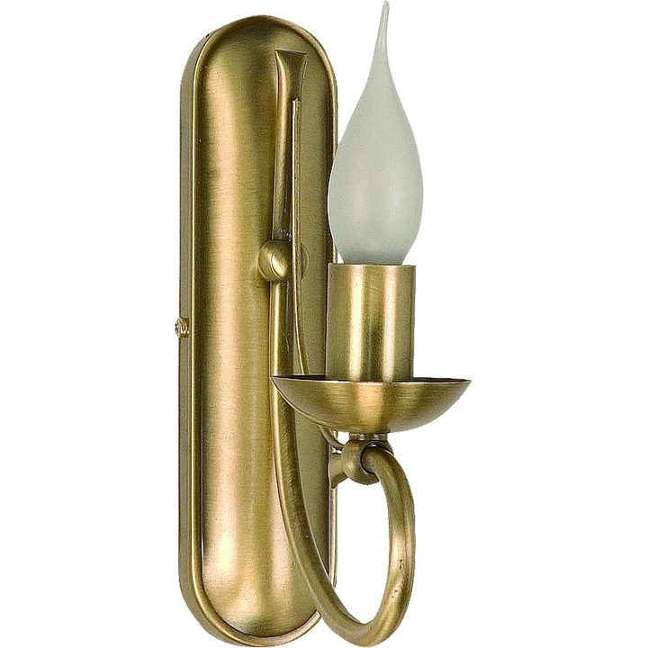 Fali lámpa Alfa II, Edylit, Fém, 26 x 7 cm, Arany