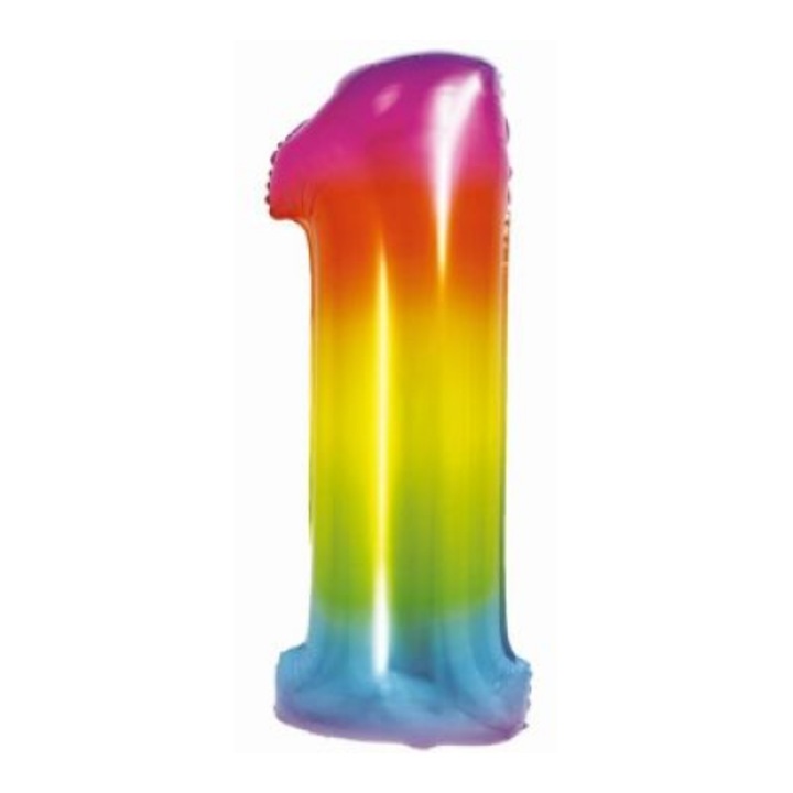 Godan Szivárvány színű, számos fólia lufi, 76 cm - 1 (CH-STC1) (CH-STC1)