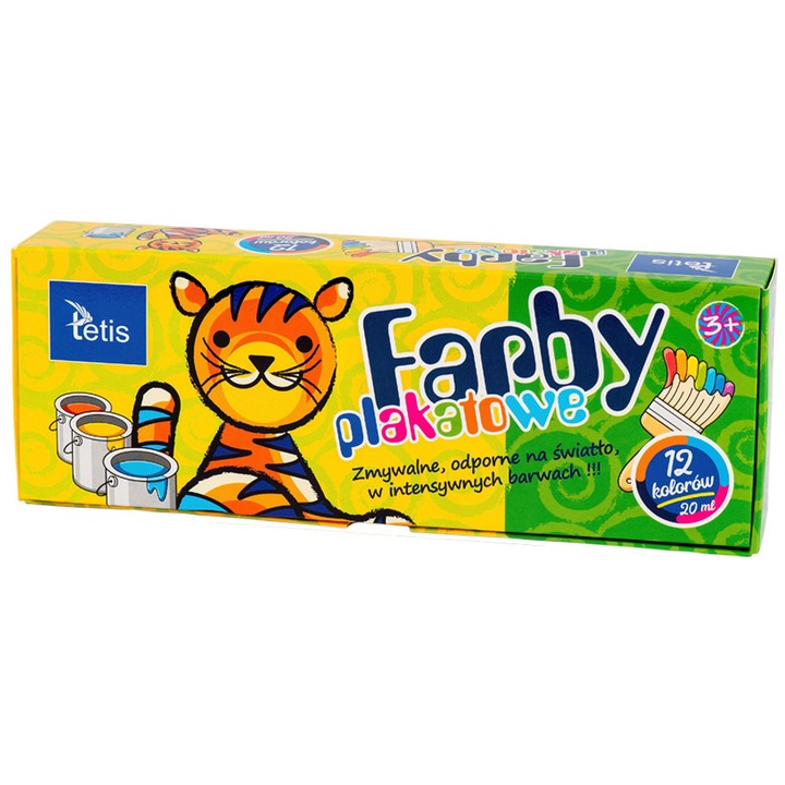 Vízfesték, Tetis, 12 szín, 5906858029949