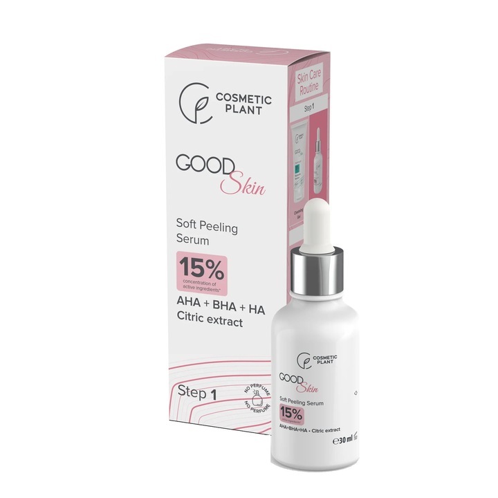 Серум с AHA + BHA + HA и екстракт от цитрус Good Skin Soft Peeling 30 милилитра Cosmetic Plant