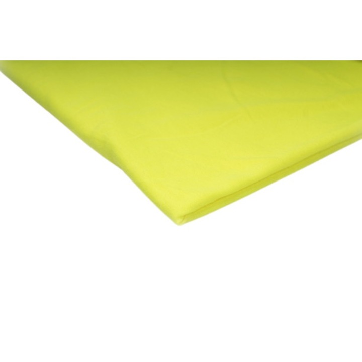 Poliviscoza, tip poliester Tricotaje, culoare Galben neon, dimensiune 50 cm x 160 cm