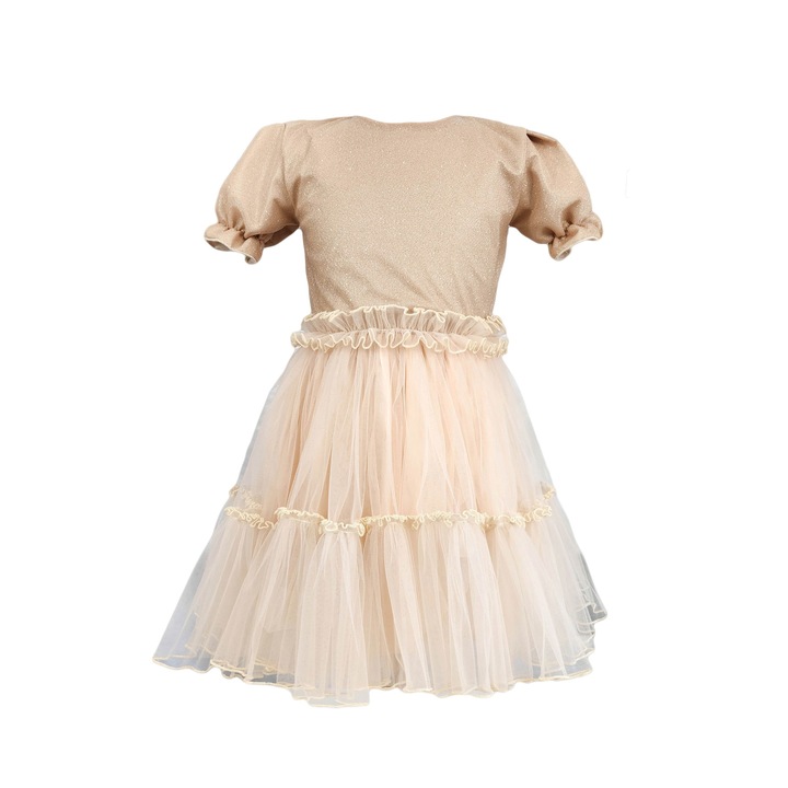 Rochie fete model Antonia32`4, Crem