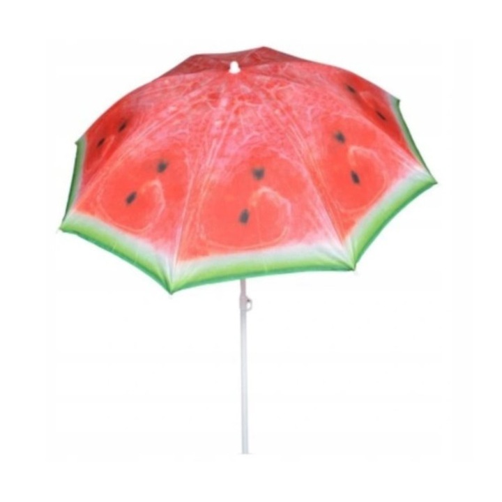 Плажен/градински чадър, Oler, стомана/полиестер, 180 см, червен