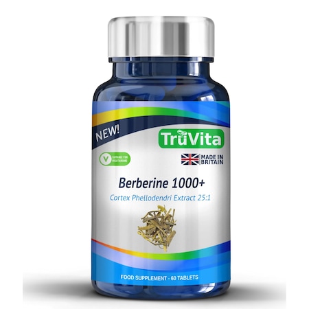 Berberine 1000+ – Antiinflamator puternic combate inflamatia si reduce nivelul zaharului din sange protejeaza creierul formula concentrata 60 tablete supliment alimentar