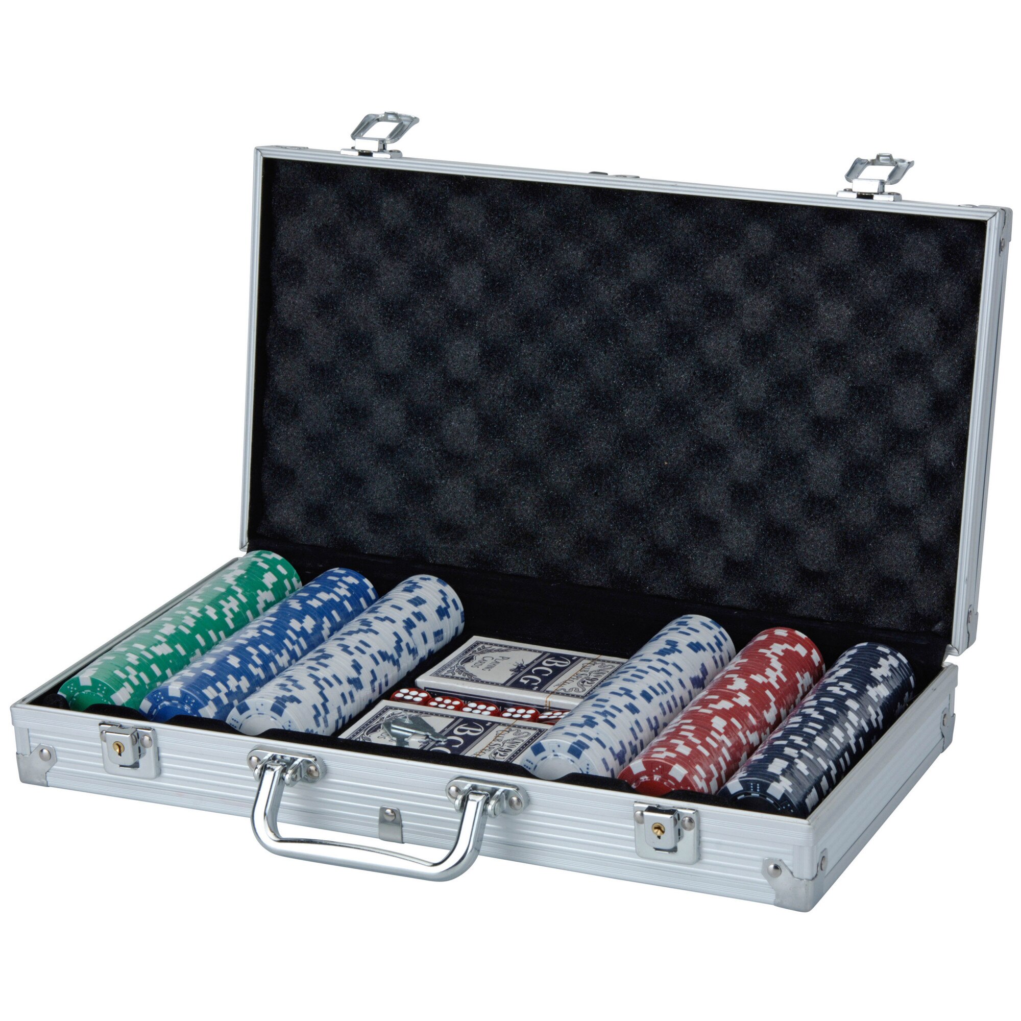 Set de Poker XQ Max, 300 jetoane si 2 pachete de carti