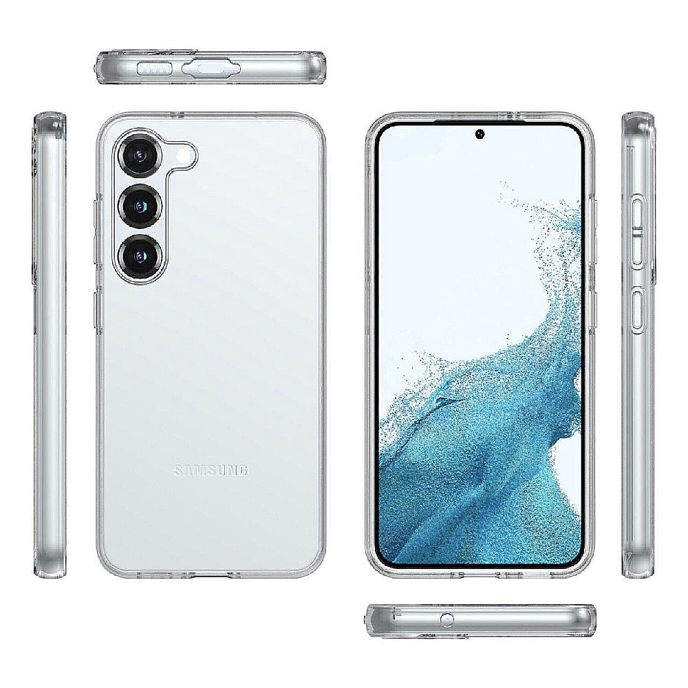 Husa Clear Protection pentru Samsung Galaxy S23 Ultra, Invisible Trend, Diamond Hexa Anti-Drop Technology, Potrivire Perfecta, Transparenta
