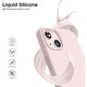 Силиконов калъф, За Apple iPhone 14 Pro, Светлорозов