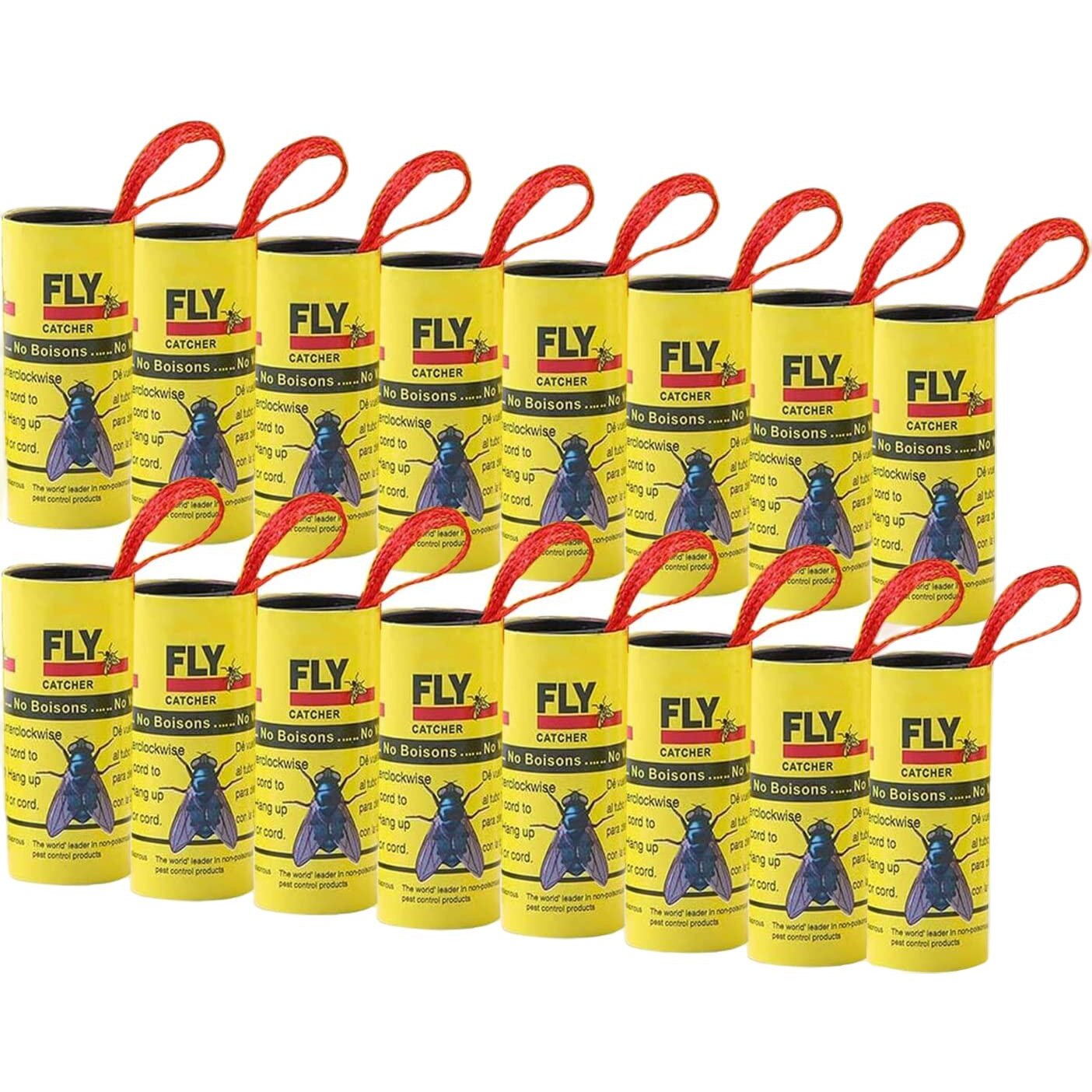 Set 16 capcane pentru muste, 78 x 3.8 cm - eMAG.ro