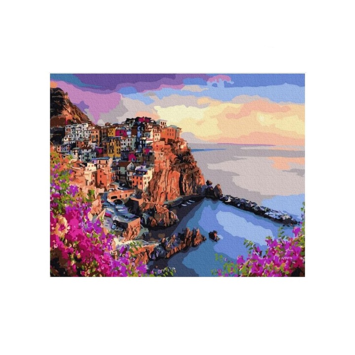 Set de pictura pe numere, Ramiz, 40 x 50 cm, Culorile Siciliei