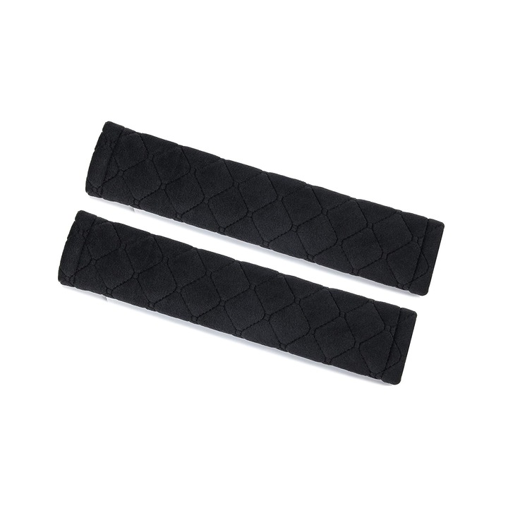 Set 2 buc protectie centuri de siguranta negru neopren 26 x 6.5 Nabi Market ®