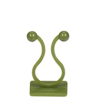 Set 50 cleme autoadezive pentru plante, ABS, Verde