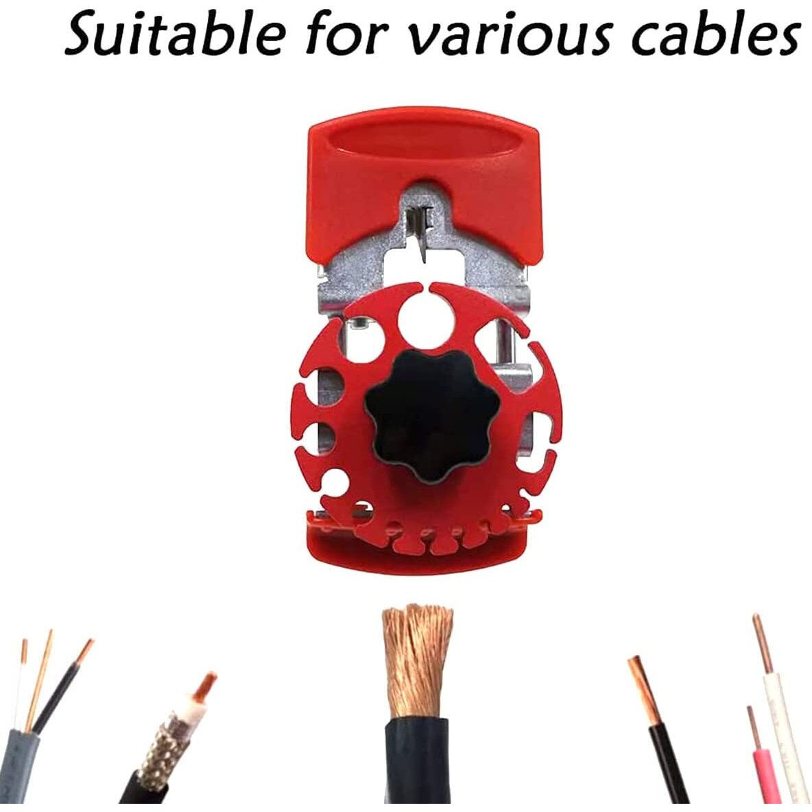 Cabluri Plastic Colorate Stripper cabluri, Plastic/Inox/Fier, 11x7x6 cm, Rosu - eMAG.ro