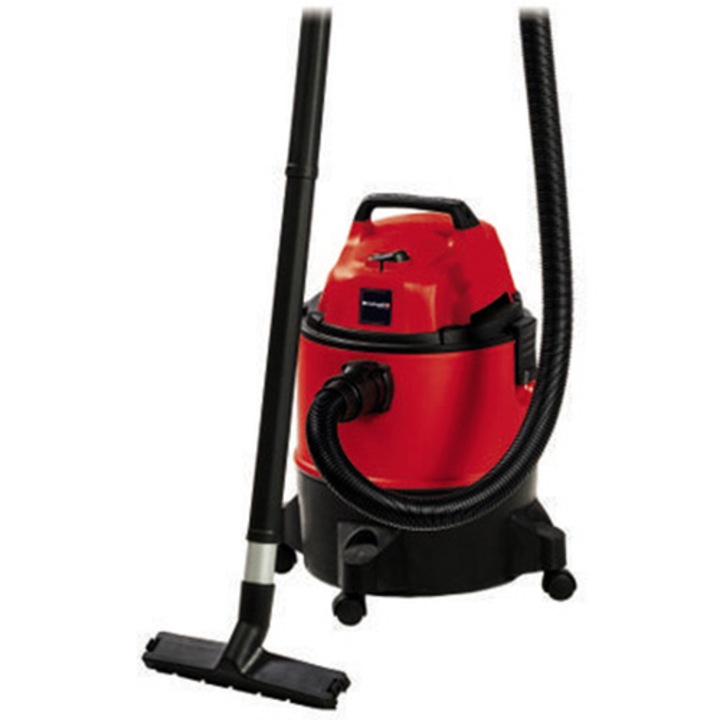 Einhell TC-VC 1825 Nedves-száraz porszívó, 1250W, 25 l tartály, Max. 180 mbar szívóteljesítmény, 2,5 m szívócső, 2,5 m tápkábel, Piros/Fekete