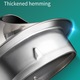 Grila de aerisire rotunda de 100 mm, pentru capota