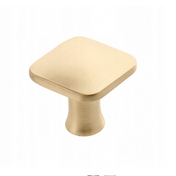 Maner de mobilier cu buton PIAZZA, aur periat