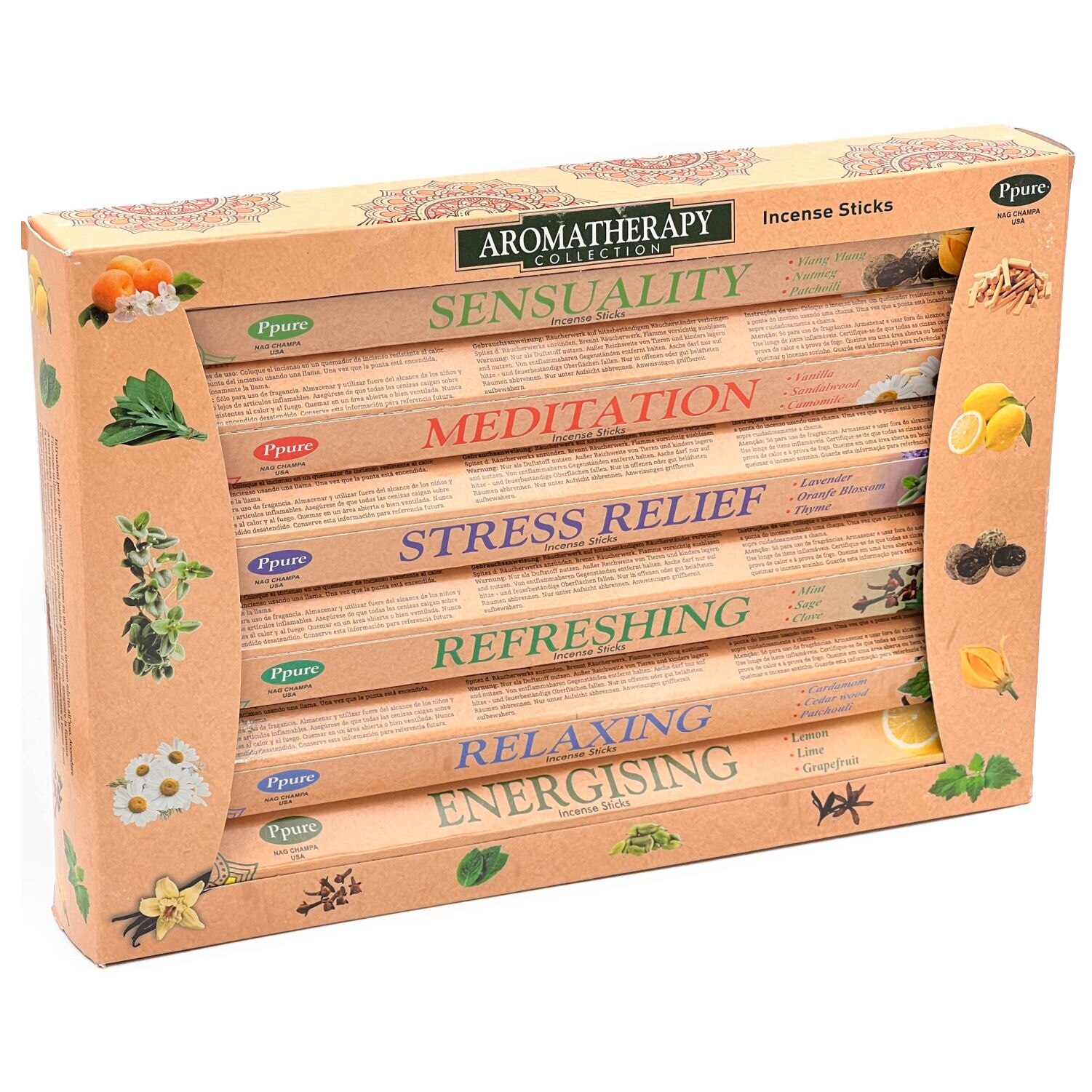 Set AROMATHERAPY COLLECTION 6 Sortimente Betisoare parfumate, PPure