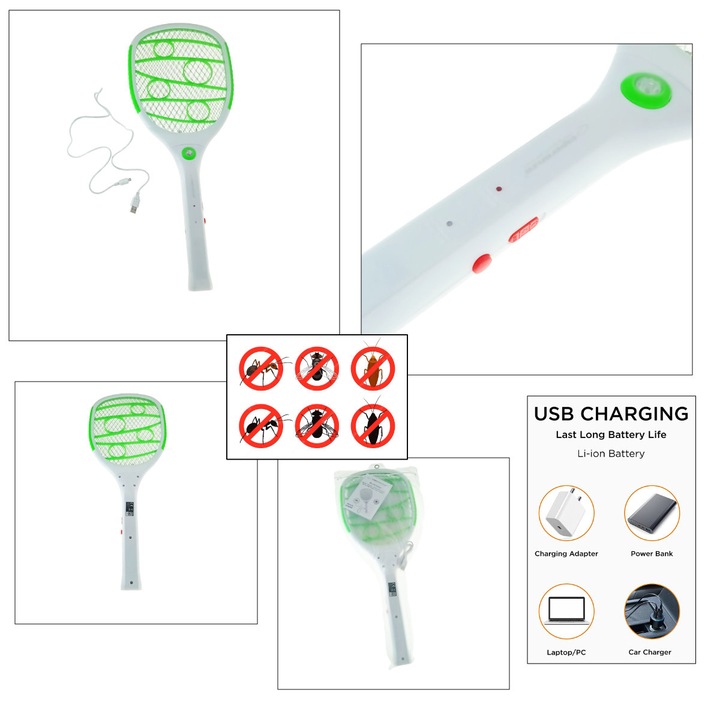 Paleta Electrica Anti-Insecte 3 in 1 - Esperanza EHQ010G