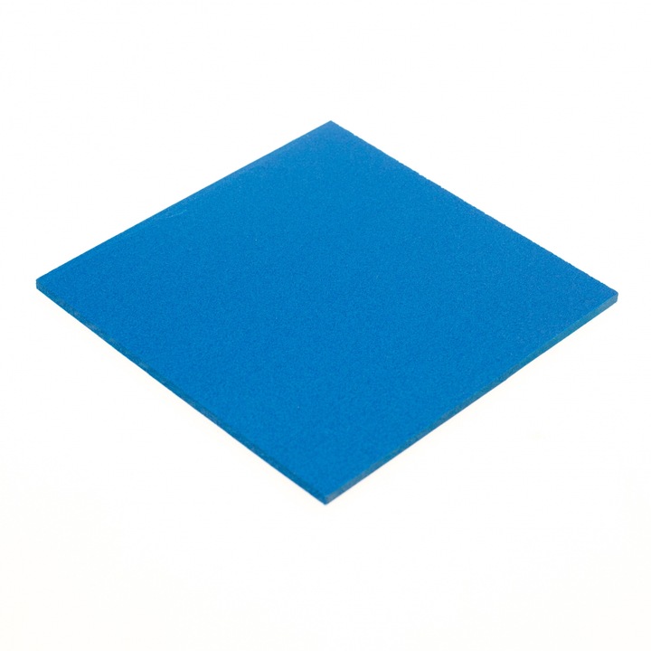 Set 4 buc - Forex / PVC Colorat Albastru 3mm – 250x250mm Albastru
