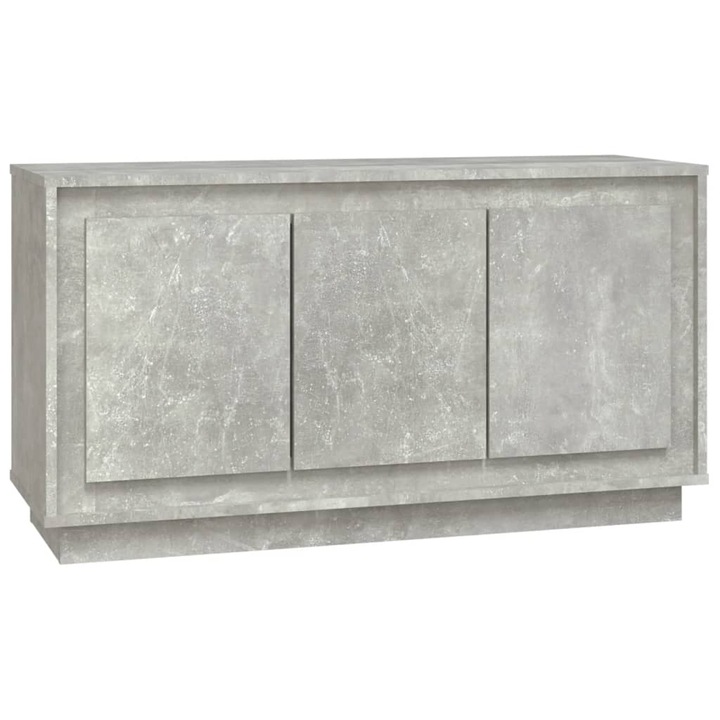 Dulap vidaXL, gri beton, 102x35x55 cm, lemn prelucrat, 26 kg