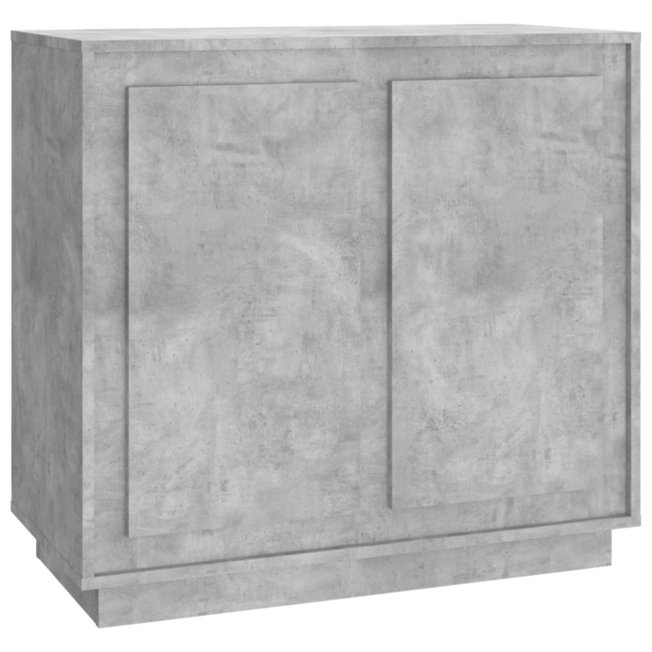 Сайдборд vidaXL, Бетонно сив, 80x34x75 см, Инженерно дърво, 25 kg