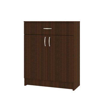 Comoda 1 Sertar + 2 Usi, Wenge, 80 x 35 x 100 cm Comoda 1 Sertar + 2 Usi, Wenge, 80 x 35 x 100 cm