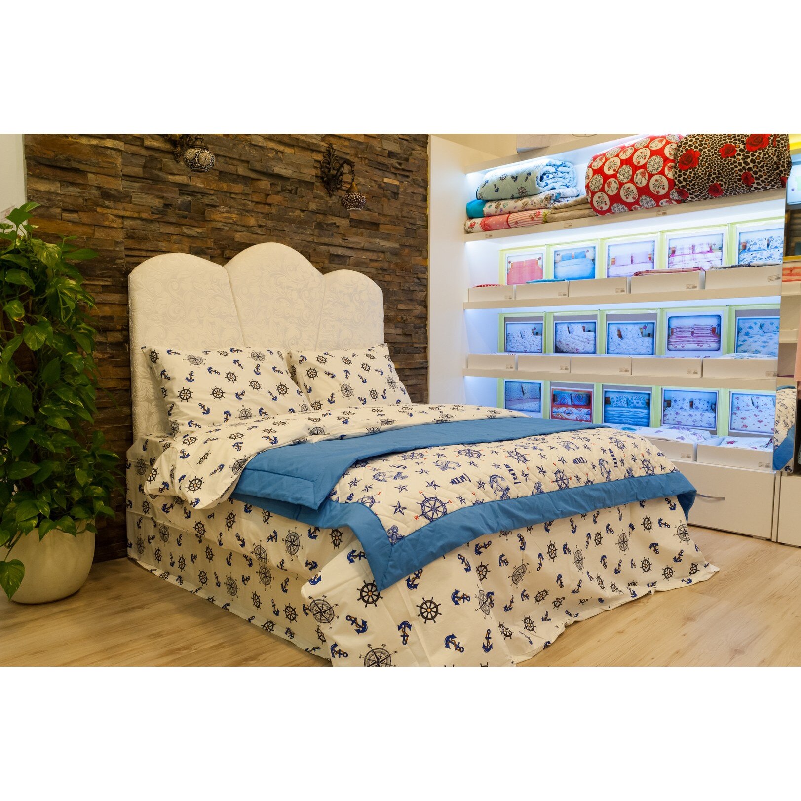 Lenjerie pat, Emanuelle-Home, Bumbac Ranforce, Extra-Large