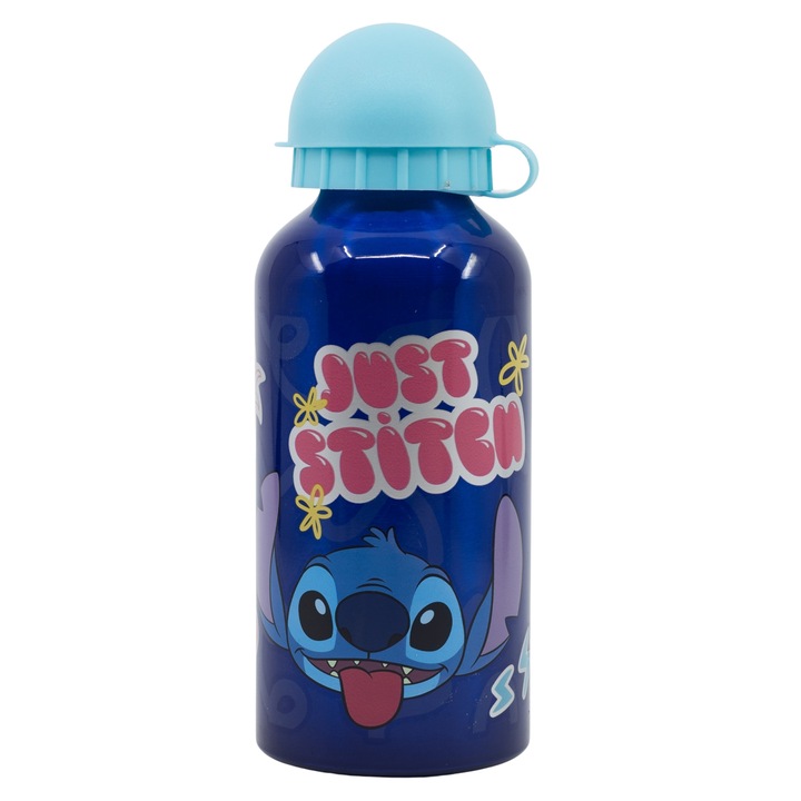 Бутилка за вода Stitch Palms, алуминий 400 ml Blue