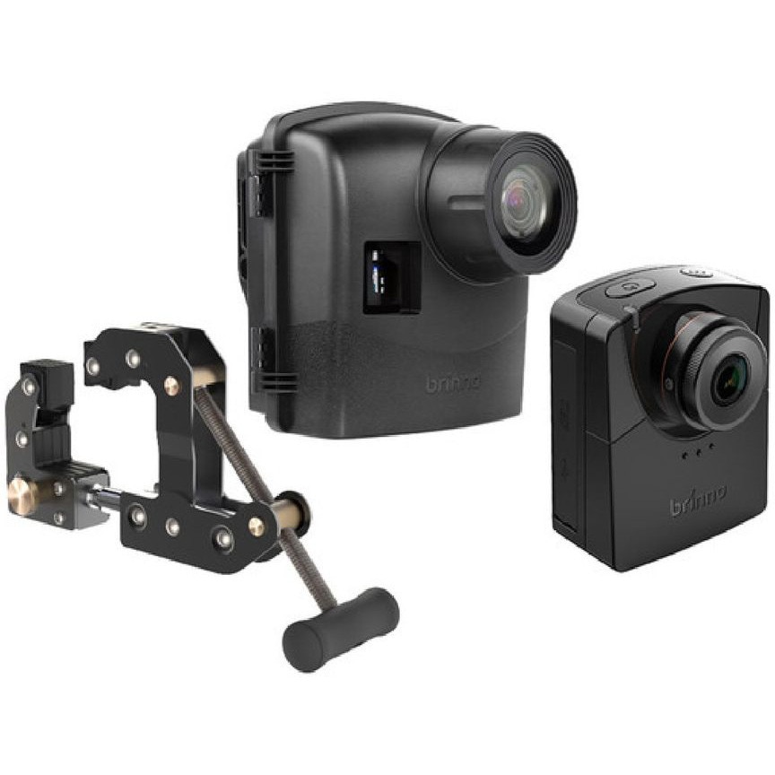 Kit camera supraveghere constructii Brinno BCC2000, time-lapse HDR FHD, carcasa protectie IPX5, suport prindere inclus, negru