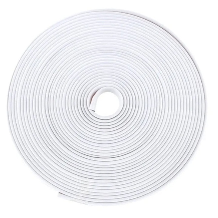 Banda Protectie Jante Auto, AutoREY®, Rola 8m x 8mm, Material Cauciuc Flexibil Premium, Adeziv 3M 94 Dublu Strat, Protectie Margine Janta Anti Zgarieturi, Montaj Rapid Universal, Compatibil Roti Pana 22 Inch, Banda Protectie Jante Auto, Alb