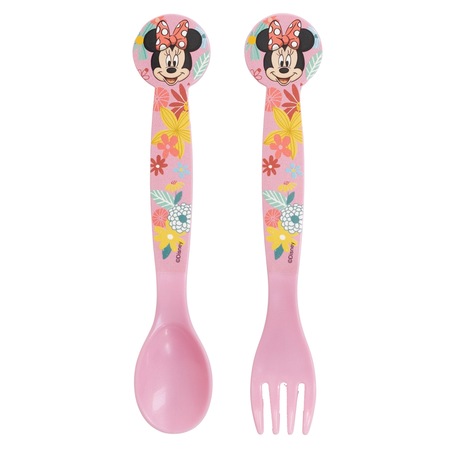 Assiette Enfant Minnie Mouse - Sans BPA, Design Printanier, Plastique Sécurité