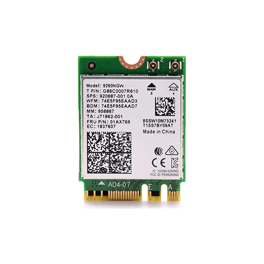 Intel Wi-Fi 6 AX201 2230 2 X 2 AX Plus BT No VPro Wi-Fi & Bluetooth Combo Adapter - View #3