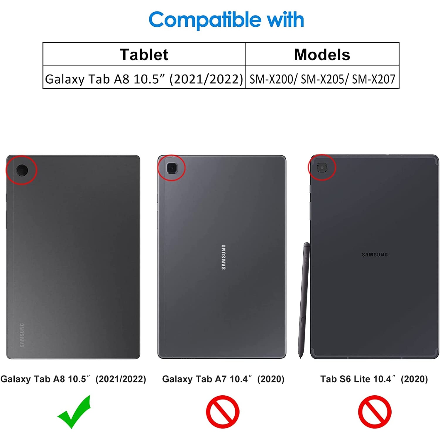 Husa Slim Sigloo, Smart Cover, Trifold, pentru tableta Samsung Galaxy Tab A8 10.5 inch (2022) SM-X200 / X205 / X207, model Grey