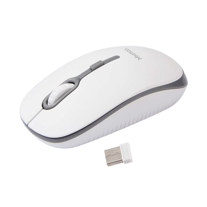 Безжична мишка Meetion R547 бяло-сива (MT-R547WH+GRAY)