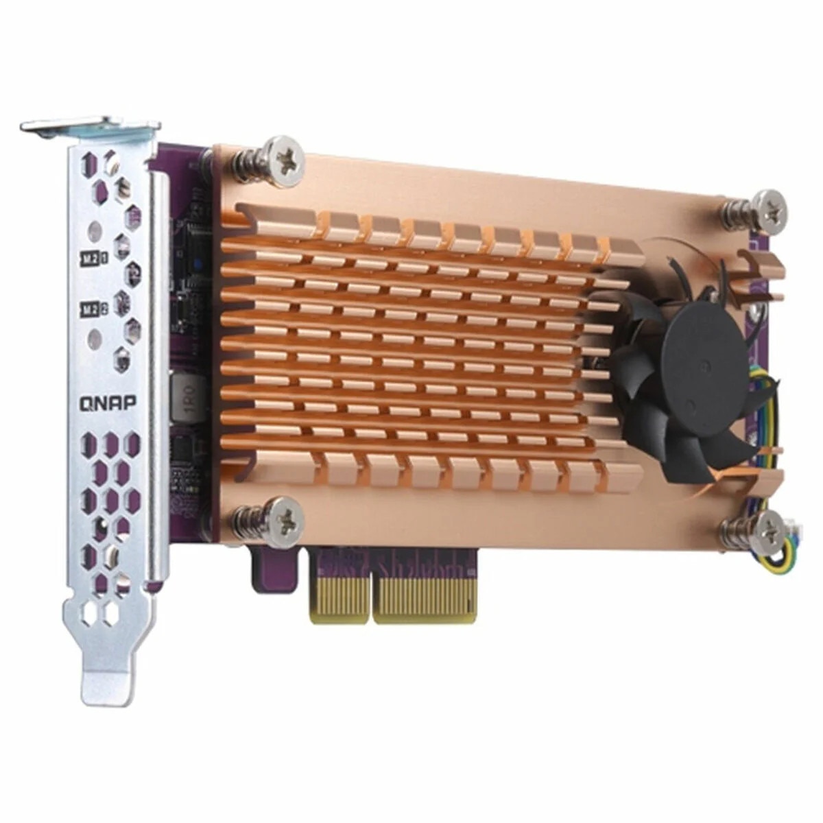 Adaptor intern M.2 QNAP QM2, PCIe 2.0, cu suport de montare, cu