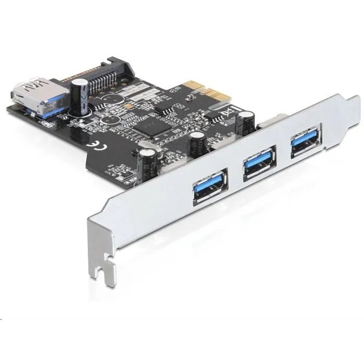 DeLock 3+1x USB 3.0 bővítő kártya PCI-E (89301) (89301)