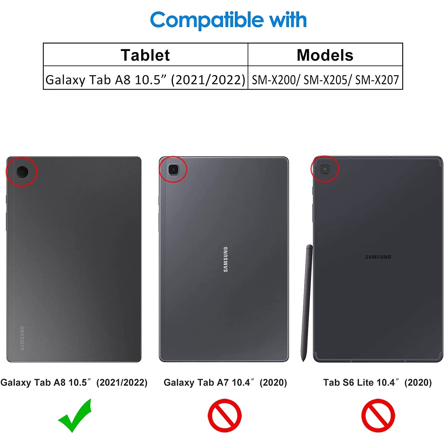 Husa Slim Sigloo, Smart Cover, Trifold, pentru tableta Samsung Galaxy Tab A8 10.5 inch (2022/2021) SM-X200 / X205 / X207, model Rose Gold