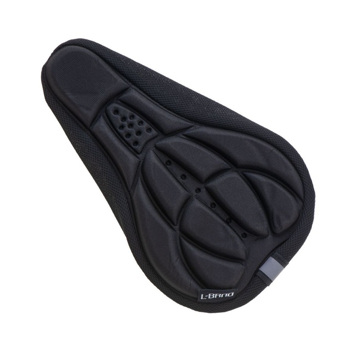 Husa neagra pentru bicicleta 3D, burete, prindere fixa, 28 x 17 x 6 cm